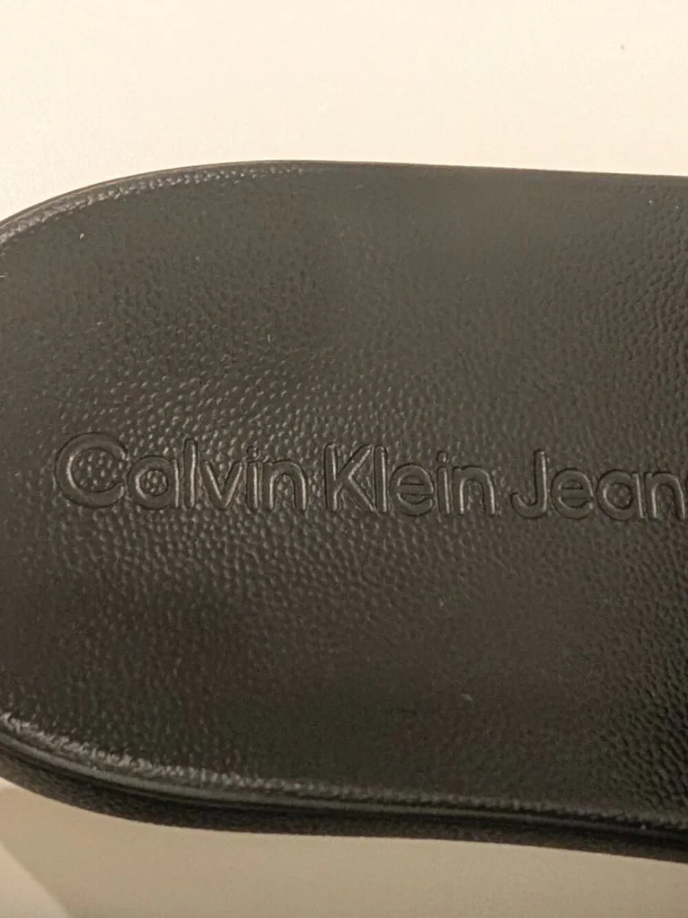 Calvin Klein Jeans Men's Monogram Slide Sandals - All Black Size 11 Logo 🖤